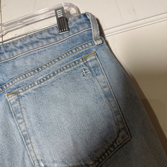 Rag & Bone Dre Low-Rise Denim Shorts in Dagger Blue Wash Size 27 Jean Shorts - Picture 7 of 12